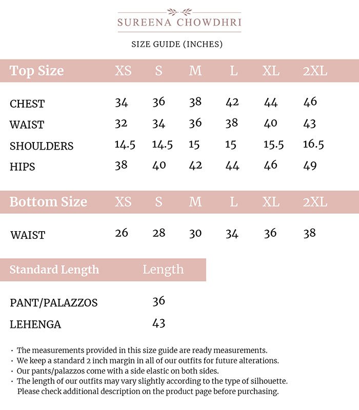 Size Guide Updated