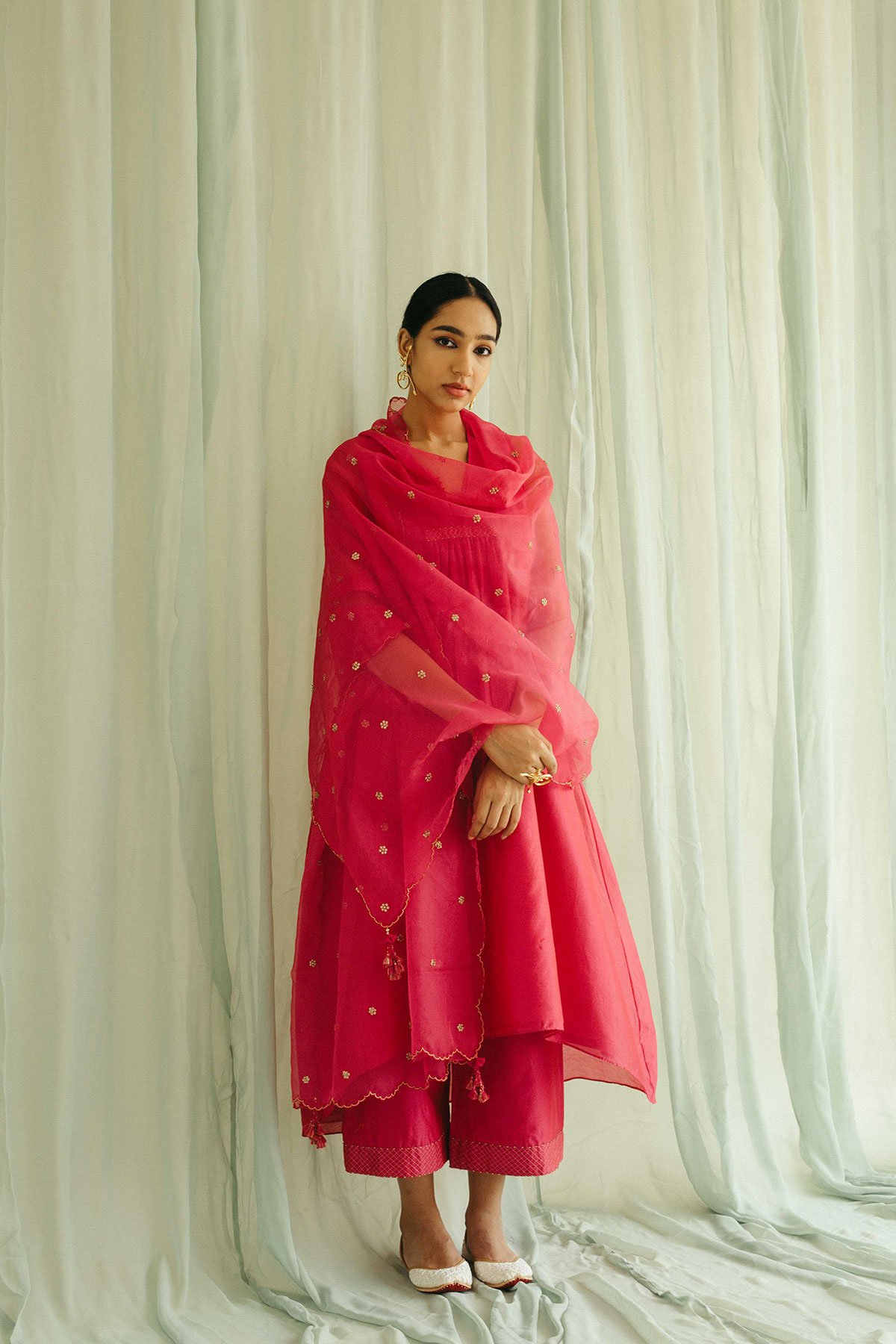 Shop Chanderi Silk Kurti for Women Online from India's Luxury Designers 2024