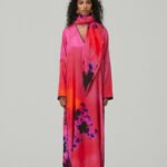 In Bloom Straight Kaftan(With Scarf)-RTS